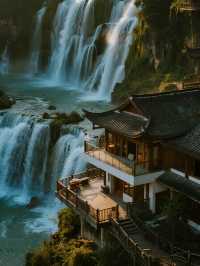 初冬貴州遛娃24℃避寒秘境，瀑布懸崖民宿親子遊