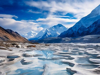 Hidden in the snowy land, a blue secret worth traveling thousands of miles to see
