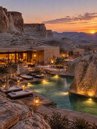 The world's most secluded ultra-luxury hotel | Amangiri, architectural poetry in the wilderness  Location: Kane County, Utah, USA | Amangiri Am
