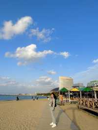 후쿠오카 노을 보기 좋은 모모치해변