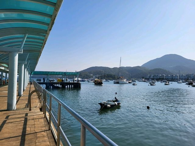 風景優美的白沙灣碼頭