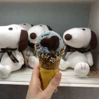 교토 기요미즈데라 안에 있는 스누피 아이스크림 맛집