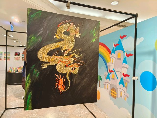 高雄前鎮-兒童繪圖展🌿小藝術家的名畫奇想|（5歲小孩畫的比我好！）