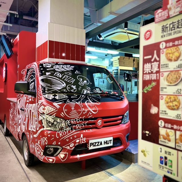 📍香港中環｜Pizza Hut美式餐車登陸中環街市！有得打卡又有限定青提批！🍕