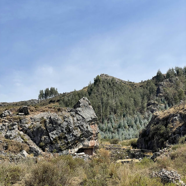 Riding a horse in the Andes Mountain