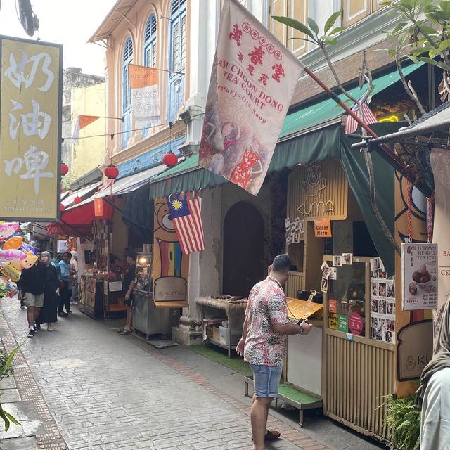 Beautiful Street with Nice Food & Souvenirs