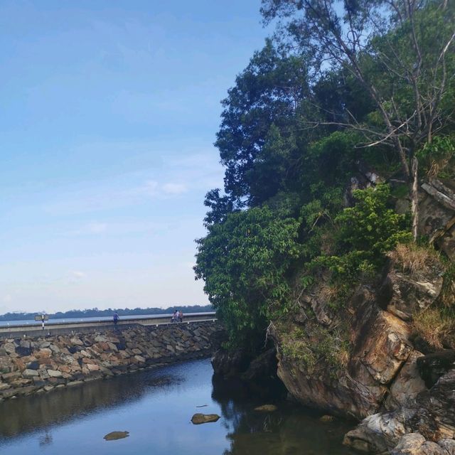 A beautiful beach located in a City