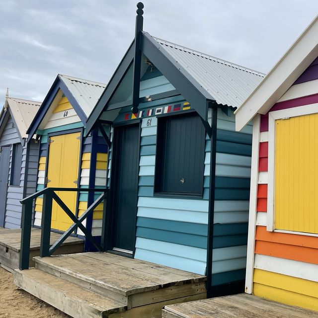墨爾本必到彩色小屋Brighton bathing boxes