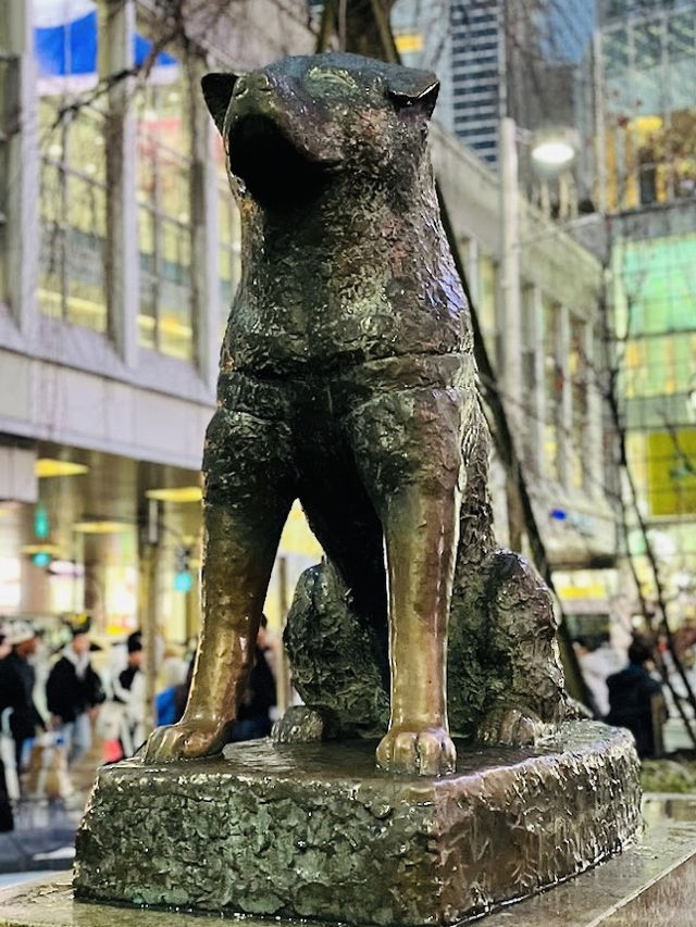 The statue of Hachiko