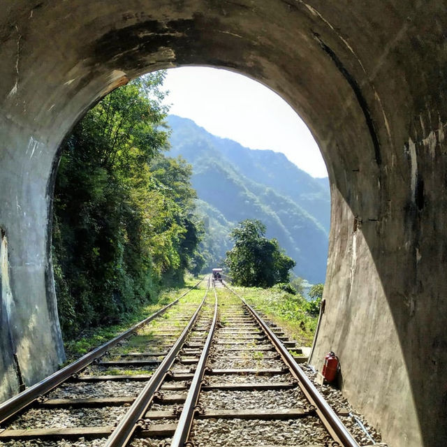 「首爾江村鐵道公園：騎腳踏車遊青山綠野，享受VR體驗」