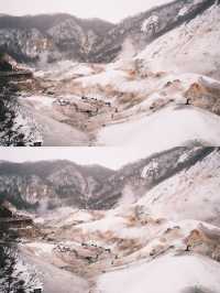 【北海道】登別溫泉地獄谷壯麗景色