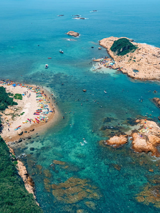 🇭🇰 香港竟然有絕美玻璃海｜綠蛋島🏖️