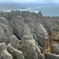 Have pancakes whilst seeing pancakes at Punakaiki Pancake rocks 