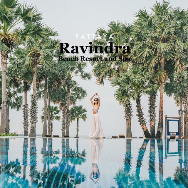 ชายหาดสวนตัวและต้นตาลเรียงราย Ravindra Pattaya