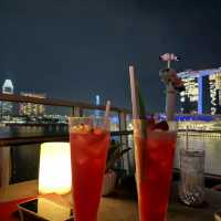 Rooftop bar with a nice view of Singapore 