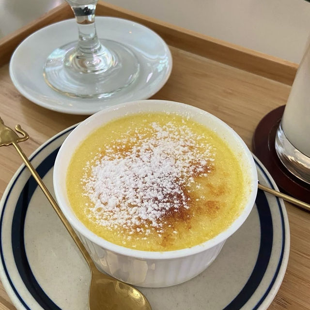 【韓国】クリームブリュレとプリンが美味しいカフェ🍮