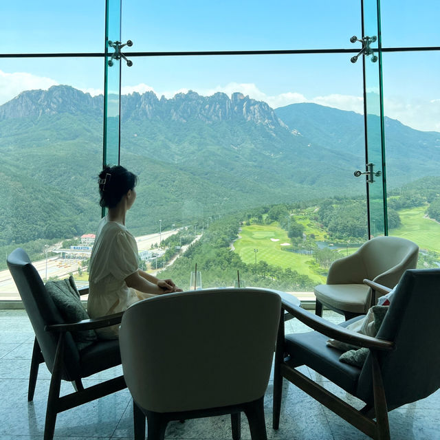 뷰 끝판왕 고성 소노펠리체 카페 더엠브로시아 ⛰️🌿
