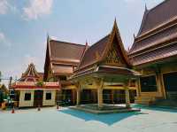泰國曼谷湄南河畔歷史古跡寺廟Wat Bang Prathun Nok，適合拍照📸打卡冥想