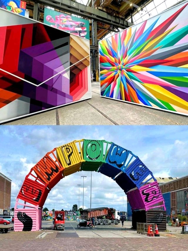 NDSM Wharf, a must-visit cultural hotspot for art & culture enthusiasts in Amsterdam. 