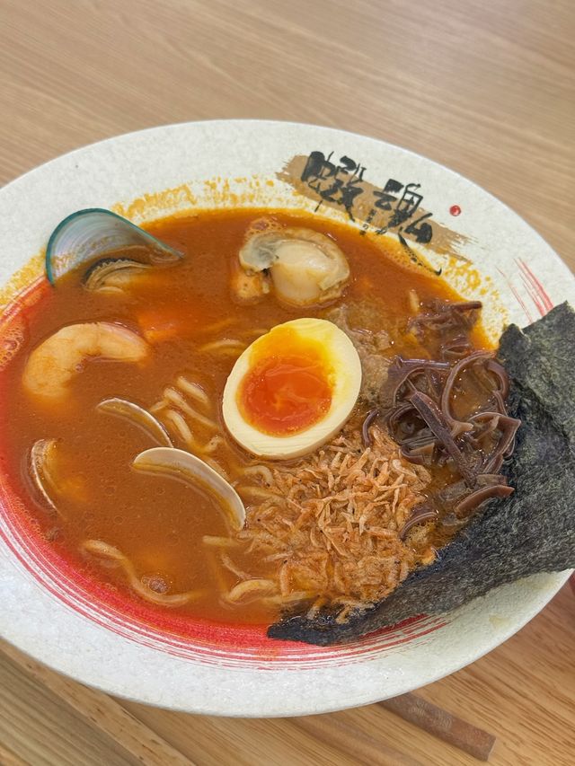 將軍澳新都城蝦魂拉麵🍜第2碗仲有半價！