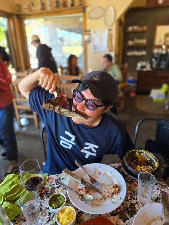 해외여행 푸에르토 바라스의 바베큐 맛집 Carne y Papa de Schofield SPA