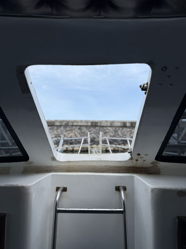 Boarding ferry at Sanur Harbour