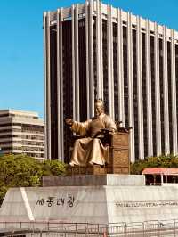 The Grand Presence of King Sejong the Great at Gwanghwamun Square