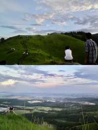 Grassland sunrise: chasing light atop Broga Hill