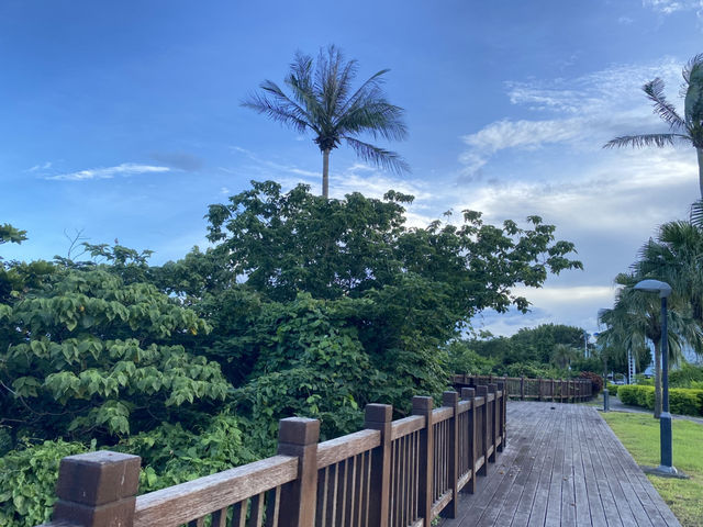 美崙濱海公園 🚶‍♂️‍➡️步道看海夕照