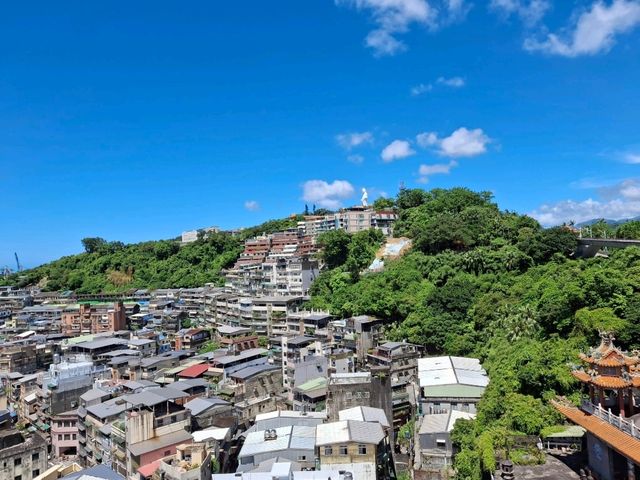 Beautiful views at the top of Keelung Tower, Taiwan