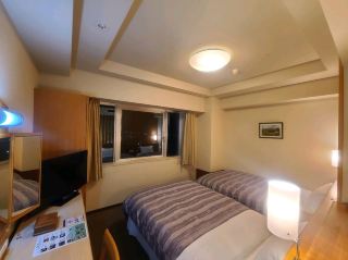 Отель Route Inn Kitami Odori Nishi Стандартный двухместный номер с 2 отдельными кроватями