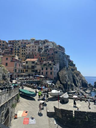 Summer Swimming in Manarola