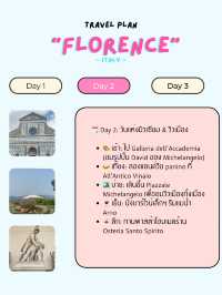 แพลนเที่ยว Florence อิตาลี 🇮🇹🍝