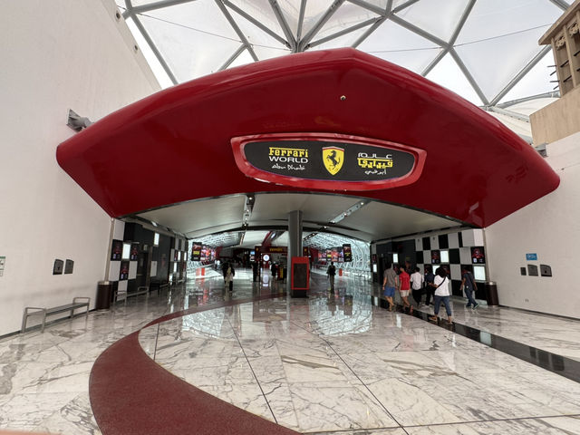Speed Meets Art🚗! Ferrari world, amazing for car lovers!!