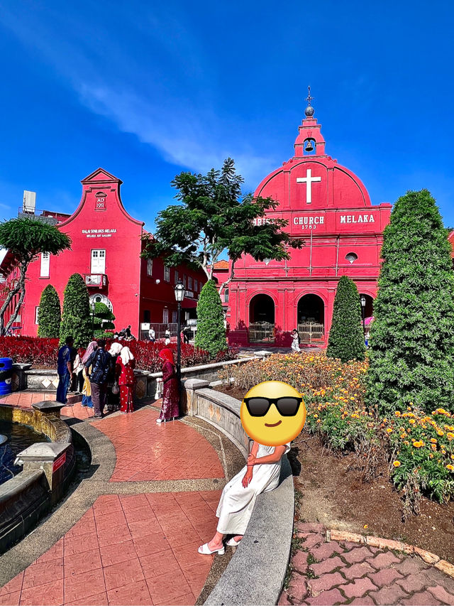 ［馬六甲旅遊］在馬六甲的歐式建築🏰荷蘭紅屋廣場（維多利亞女皇噴泉⛲️、馬六甲鐘樓🔔、基督堂✝️）