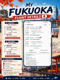 🍁 Fukuoka & Kyushu Autumn Escape 🇯🇵 | 6-Day Road Trip Guide