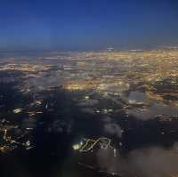 Flying over France on way to Nigeria 