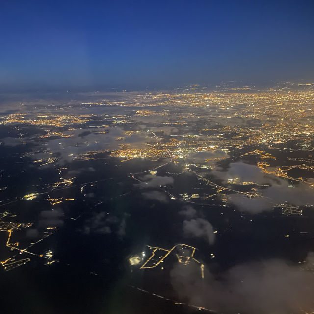 Flying over France on way to Nigeria 