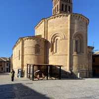 Nativity and Christmas Lights in Plaza de San Lorenzo