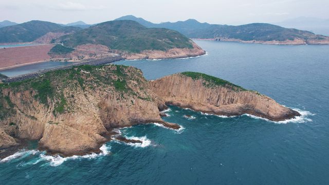 香港破邊洲，治癒系藍色海洋
