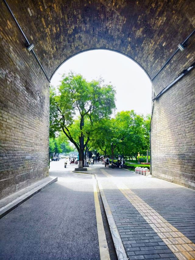 西安市 西安城牆。