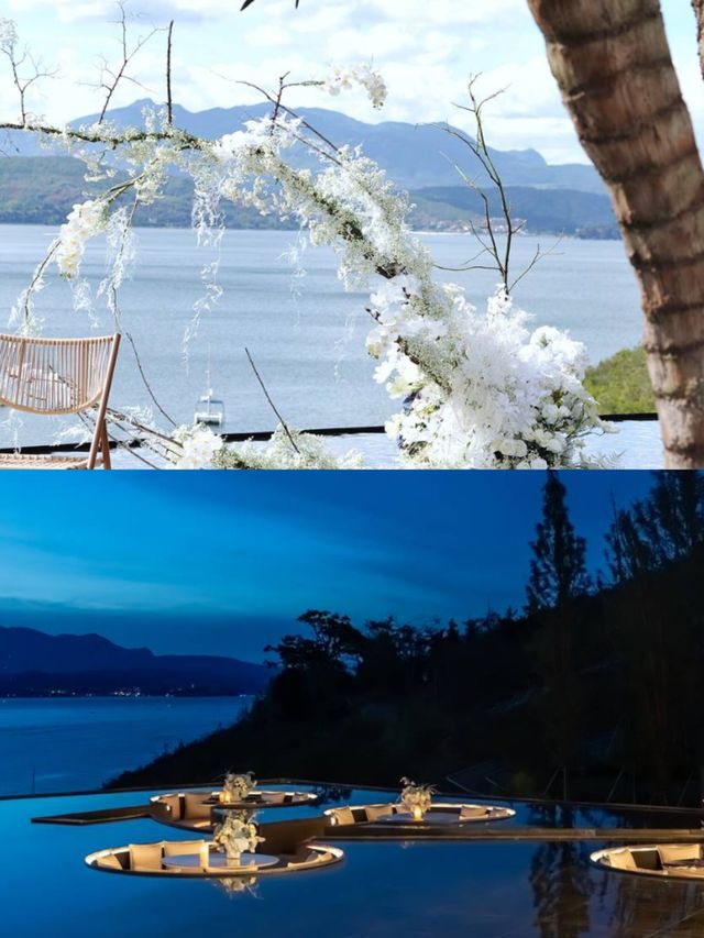 撫仙湖南端美得像一幅山水畫。