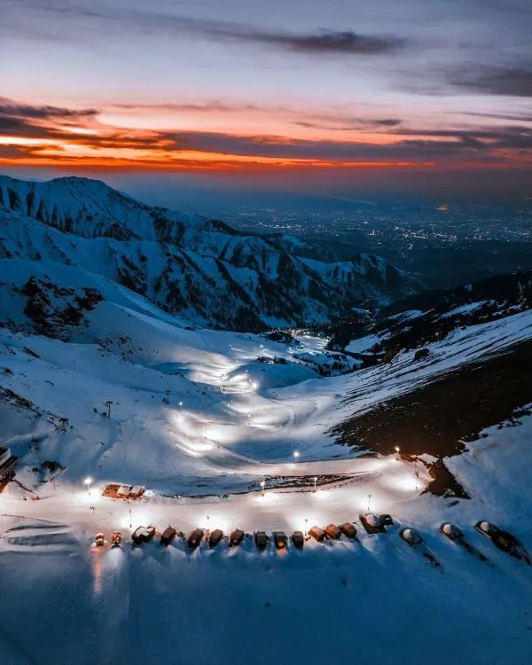 Experience the Magic of Shymbulak Ski Resort at Night