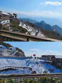 達州八台山今日雪景！！！