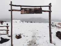 雪後的玉湖村，仿如童話世界