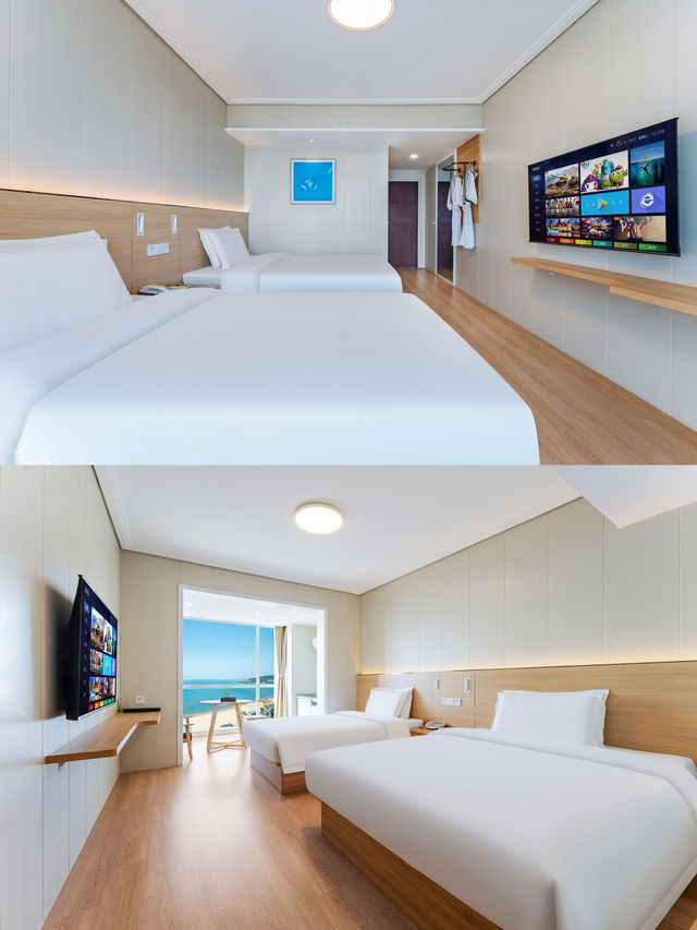 威海親子遊，住到國際海景城酒店，超舒服
