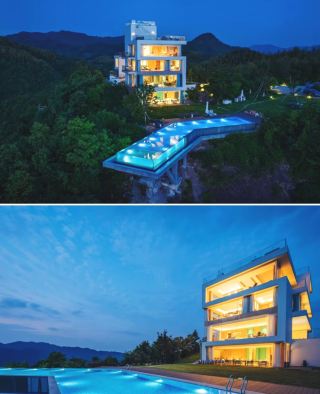 차산 정상에 숨겨진 절벽 수영장 민박, 반안·반산운은