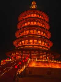 夜遊洛陽明堂古城燈火演繹千年盛唐