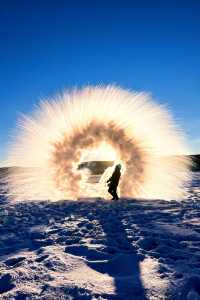 我在漠河看到了幻彩的極光！！