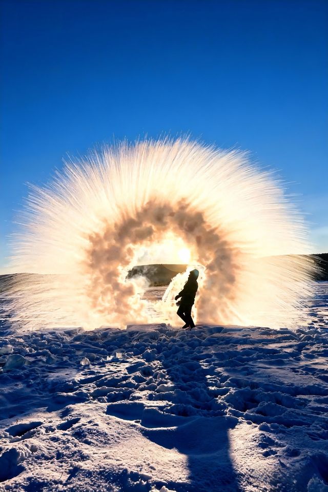 我在漠河看到了幻彩的極光！！